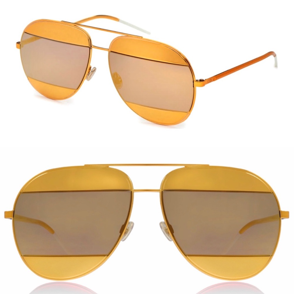 CHRISTIAN DIOR Split Aviator SUNGLASSES